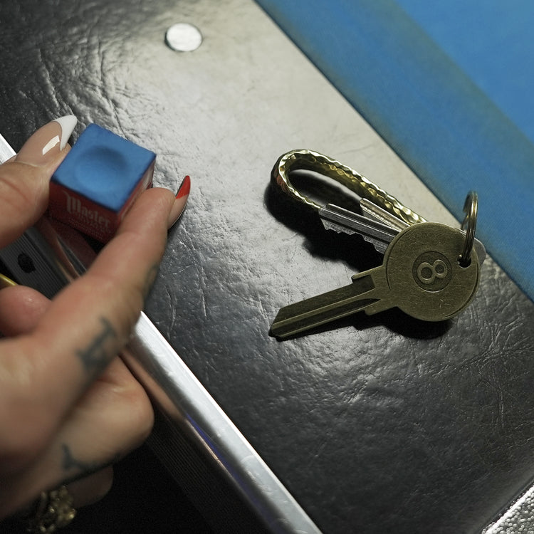 Billiards Key on Keychain