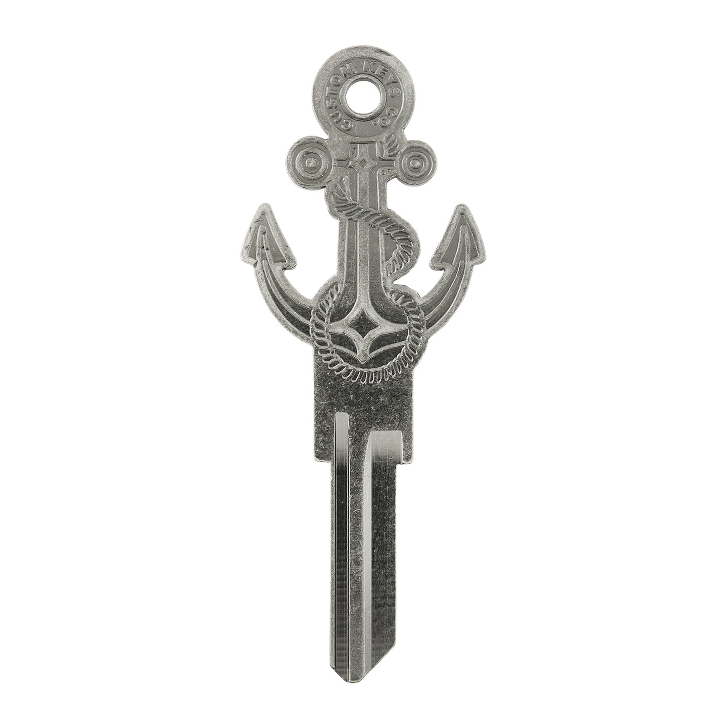 Nautical Anchor Key - Silver