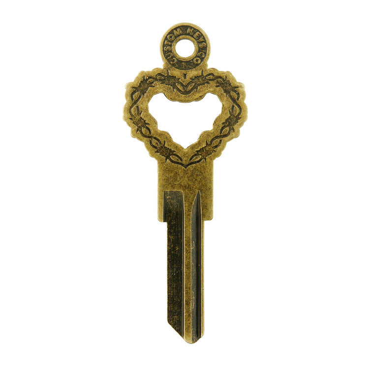 Barbed Wire Heart Key
