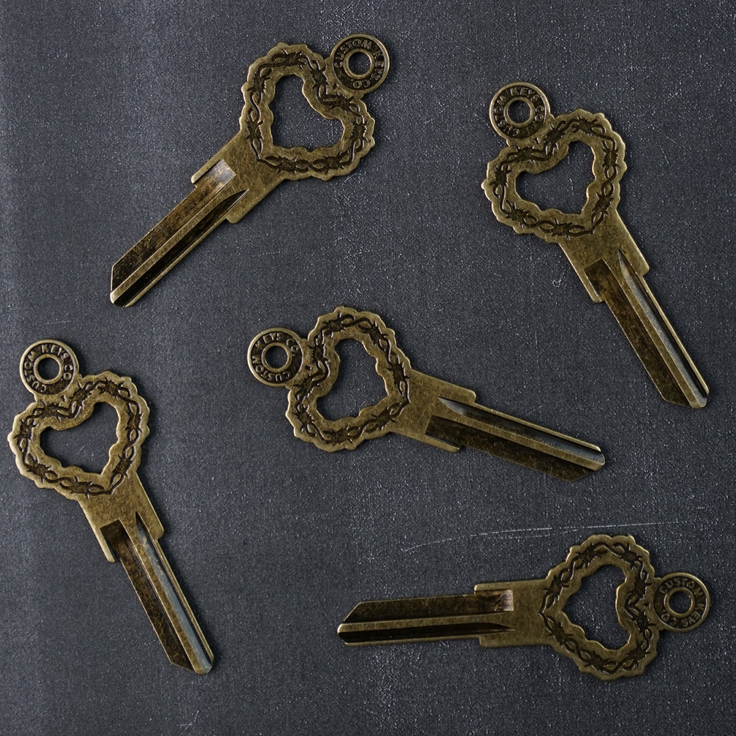 Barbed Wire Heart Key