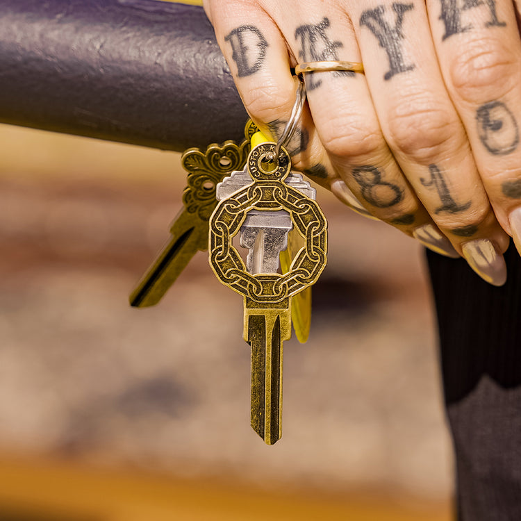 Chain Link Key in Hand