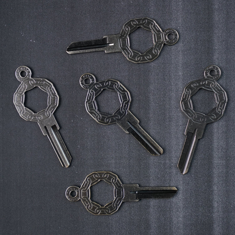 Chain Link kw1 Custom Key - Silver