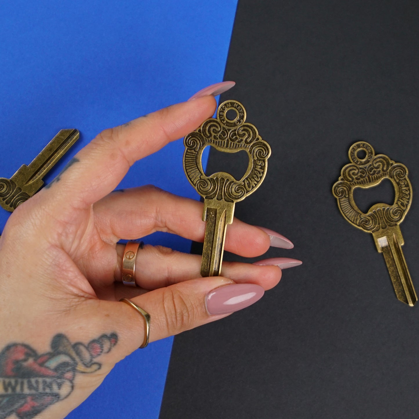 Bottle Opener Cheers Key Blank - B