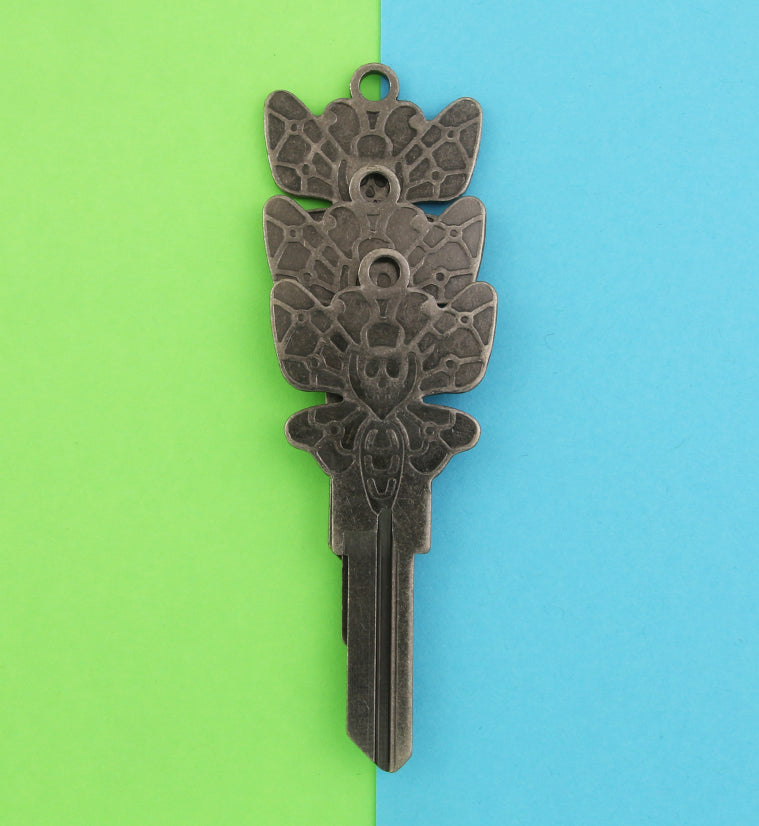 Death Moth Key - Silver