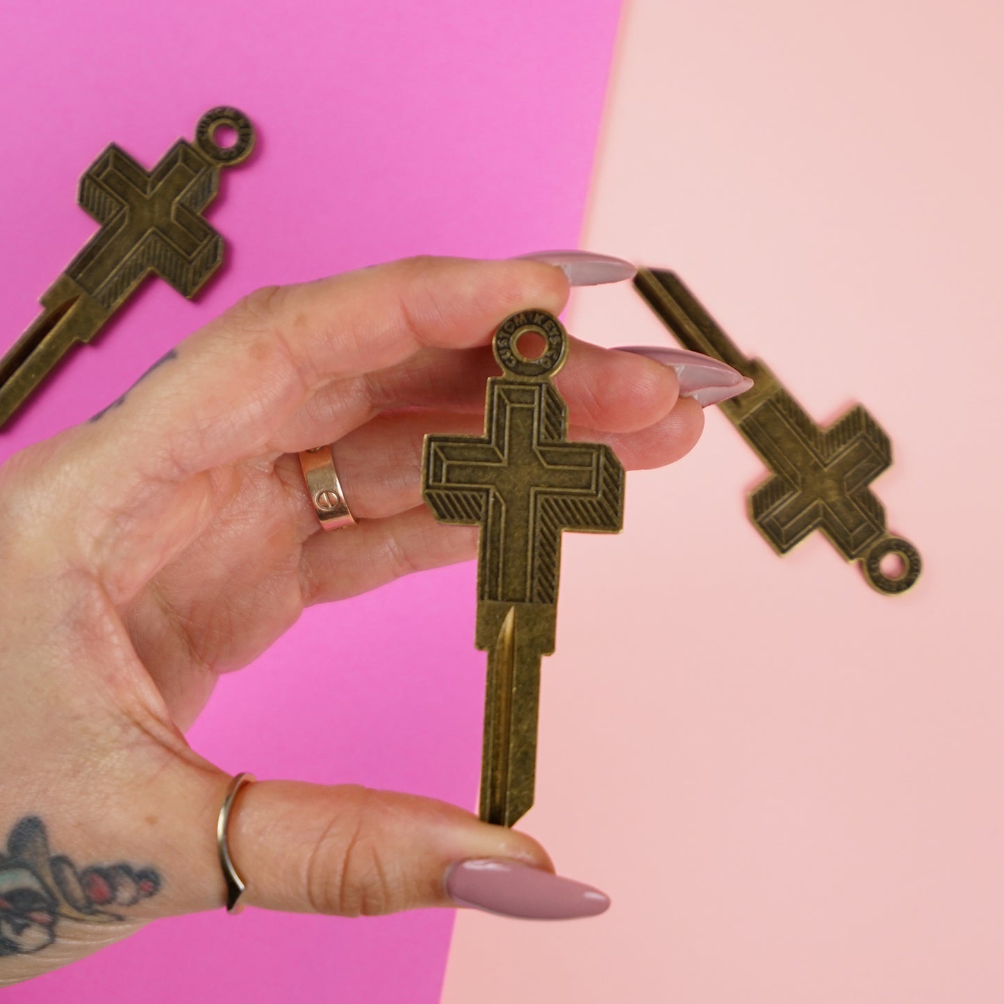 Divine Cross Blank House Key