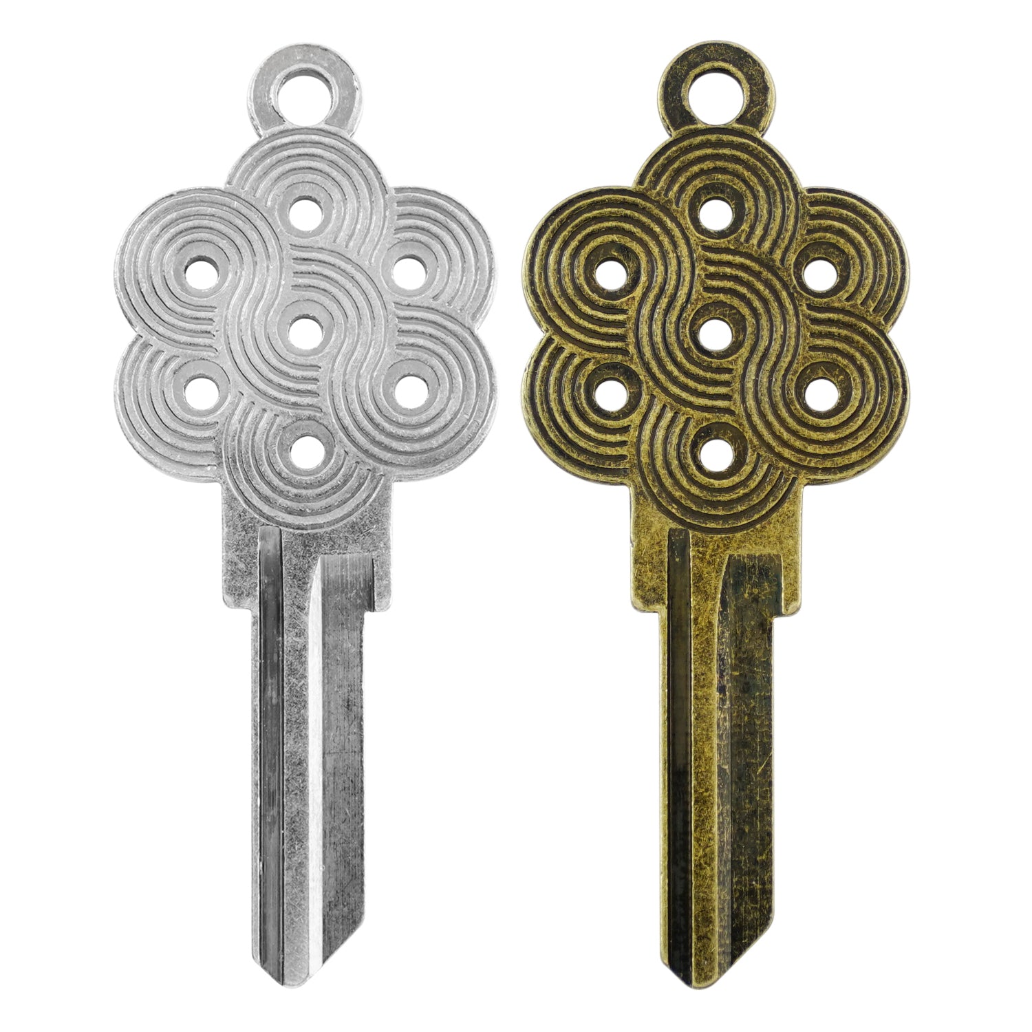 Full Circle Key - KW1 Silver/Gold