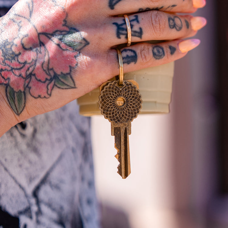 Geometric House Key Blank