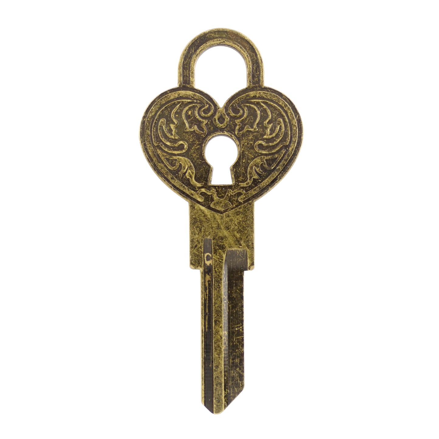 Love Locked Key Blank - KW1 Silver and Brass