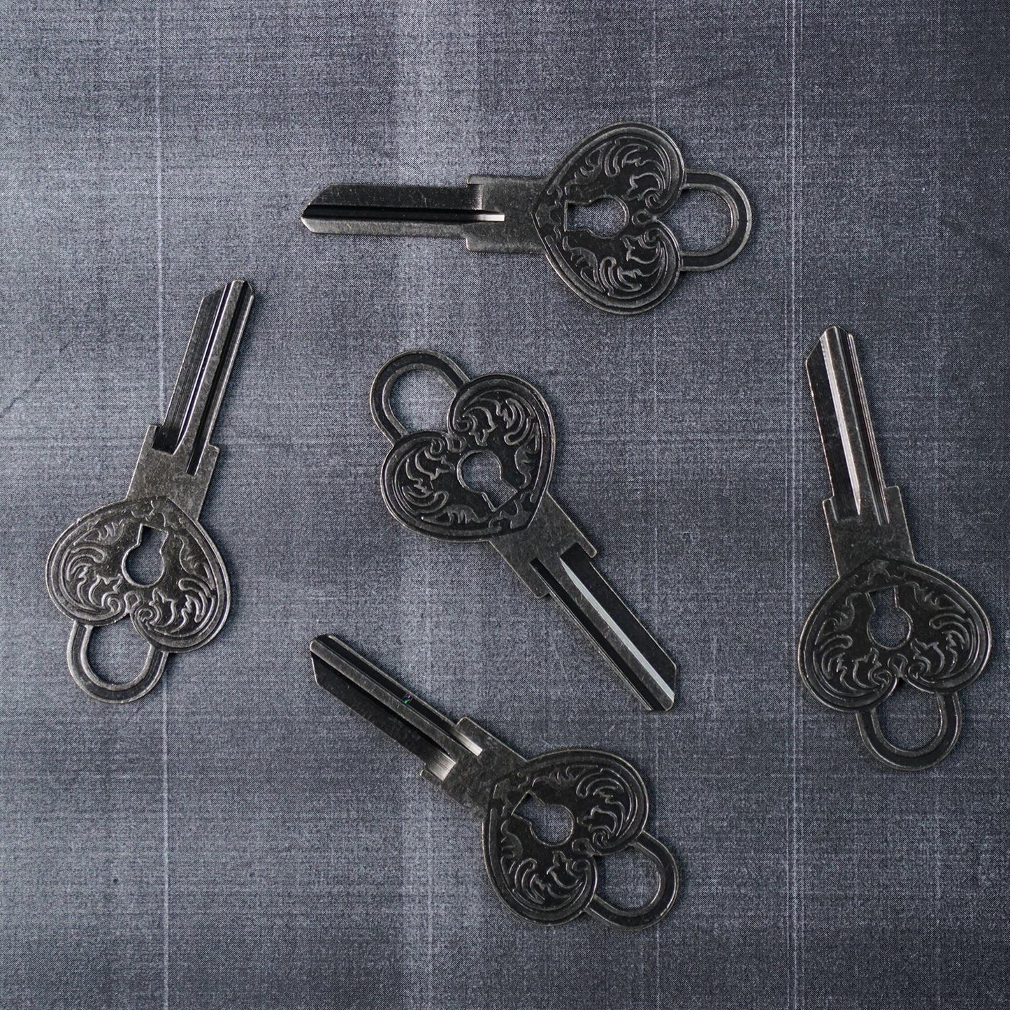 Lovers Custom kw1 Blank Key - Silver