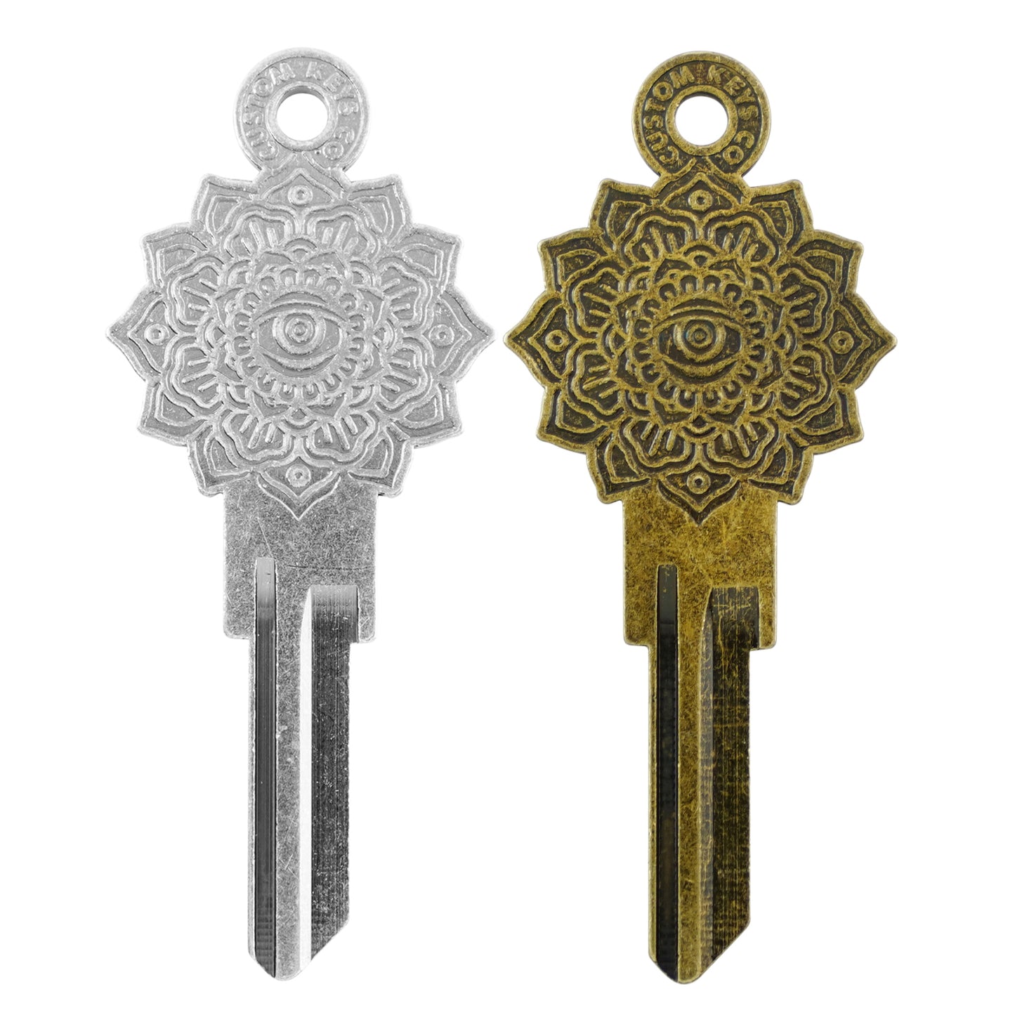 Mandala Key - KW1 Silver/Brass