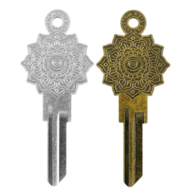 Mandala Key - KW1 Silver/Brass