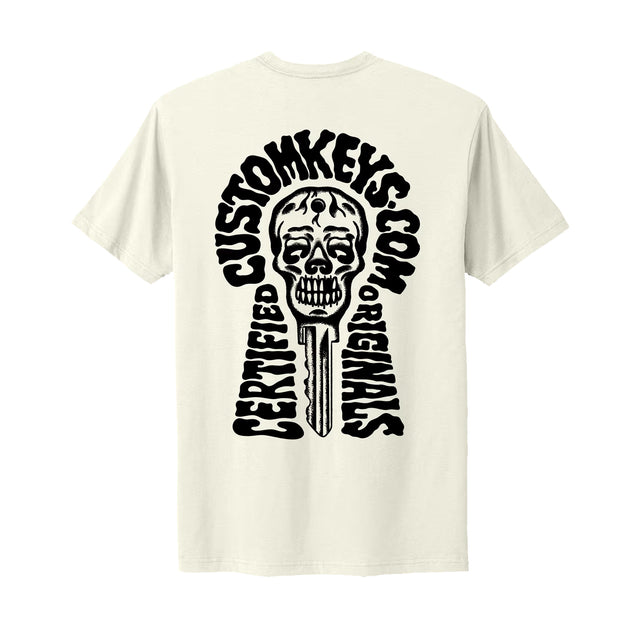 CustomKeys.com Skeleton Key T-Shirt - Natural