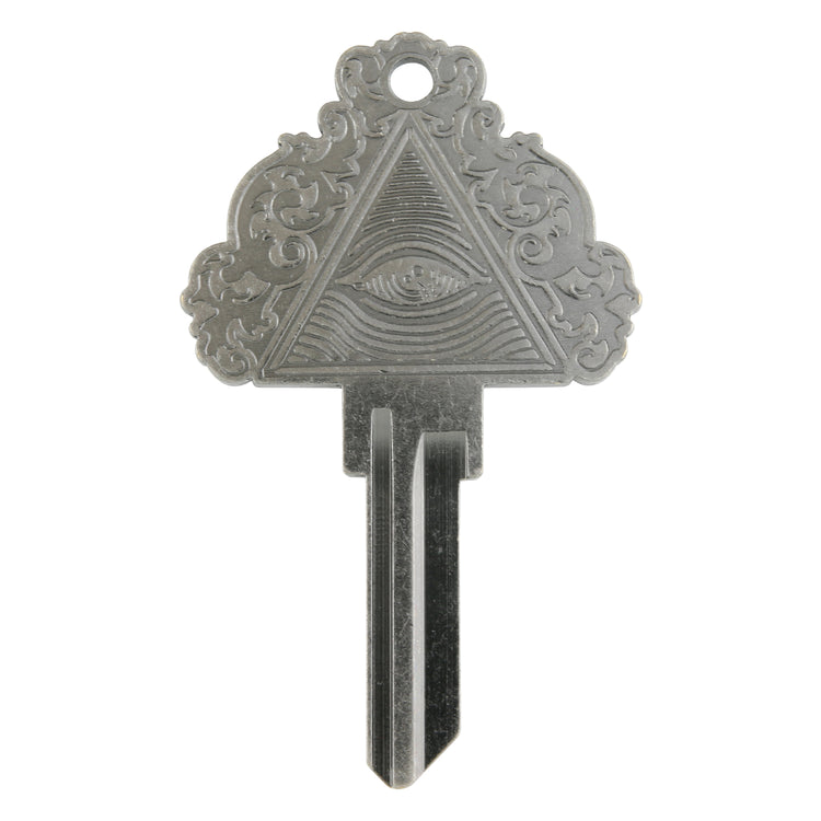 Ornate Illuminati Key - Silver