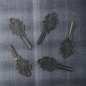 4 Leaf Clover kw1 Custom Key - Silver