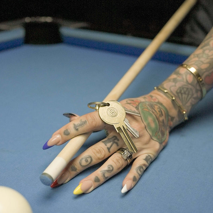 Close up of Eight Ball Key