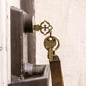 Abbey House Key in Lock
