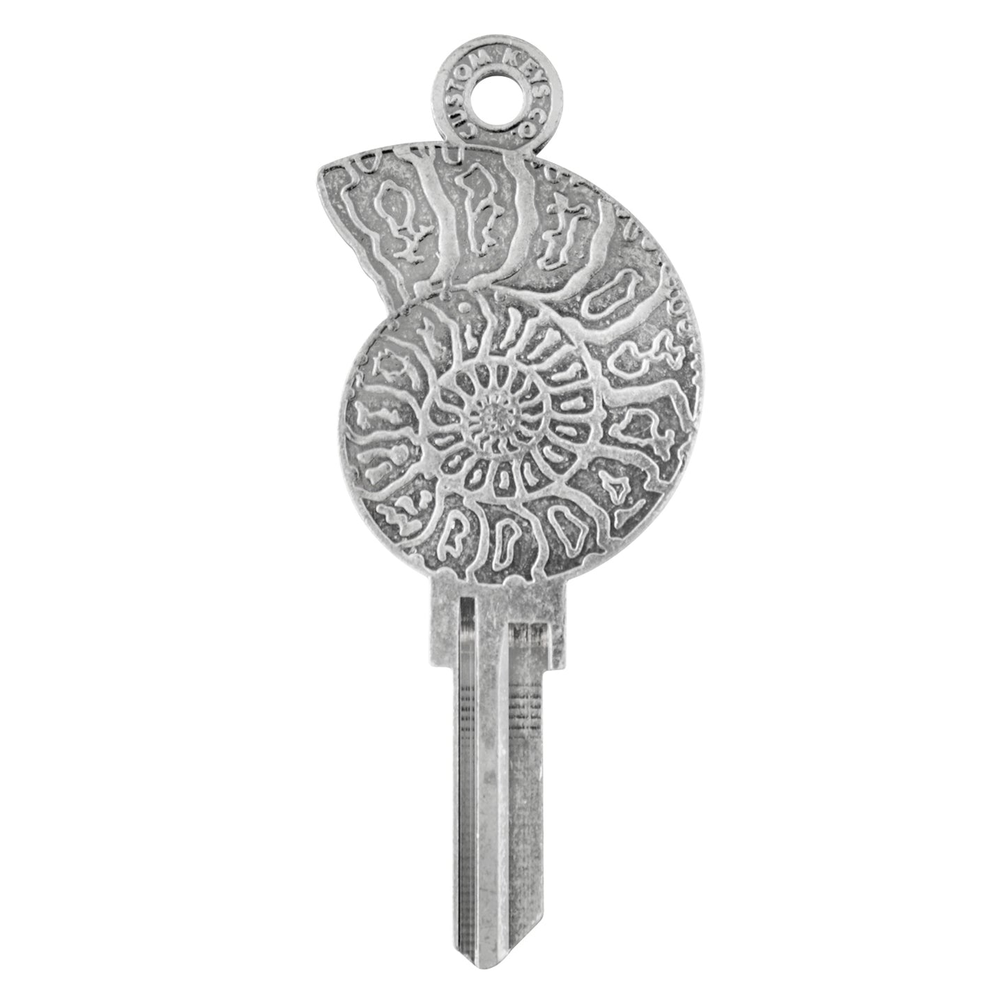 Ammonite Key - Silver