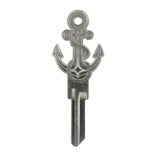 Nautical Anchor Key - Silver