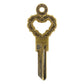 Barbed Wire Heart Blank Key