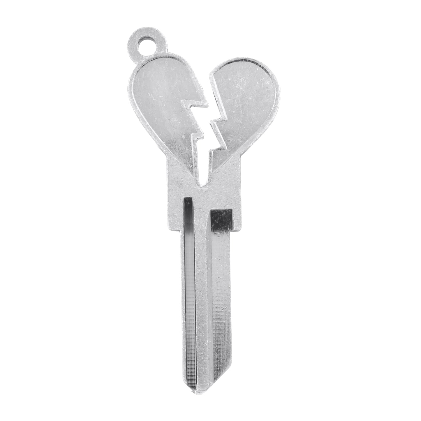 Broken Heart Key - Silver