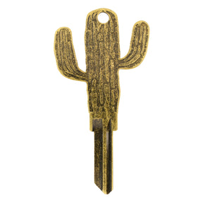 Cactus Whisper House Key Blank