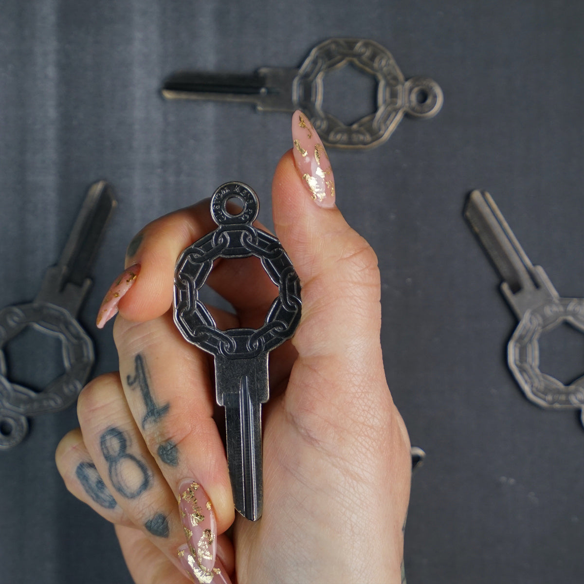Segmented Chain Key Chain Link Key - Blank KW1 – CustomKeys.com