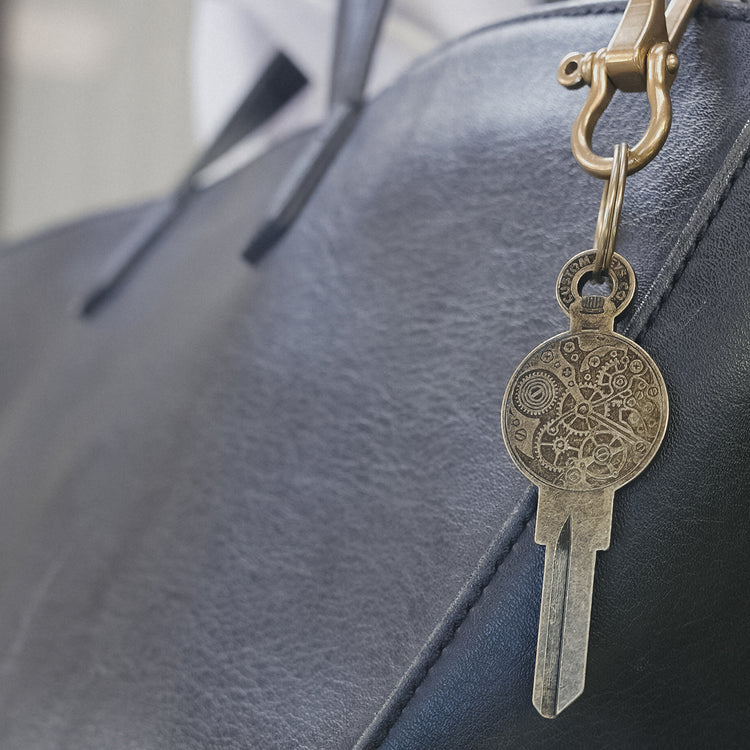 Close-up Clockwork Key Blank