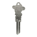 Cowboy Skull Custom Blank Key - Silver