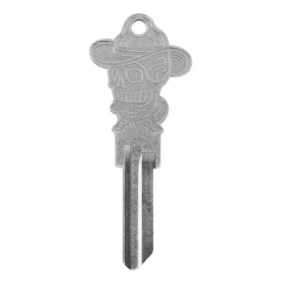 Cowboy Skull kw1 Custom Key - Silver