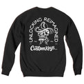 Cowboy Skull Crew Neck Sweatshirt - Black