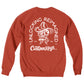Cowboy Skull Crew Neck Sweatshirt - Brick