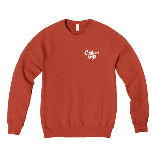 Cowboy Skull Crew Neck Sweatshirt - Brick