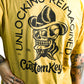 Cowboy Skull T-Shirt - Gold