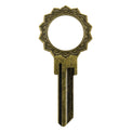 KW1 Gold Dahlia House Key