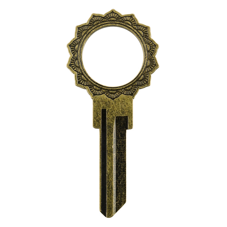 KW1 Gold Dahlia House Key
