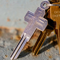 The Divine Cross Blank Key - Silver
