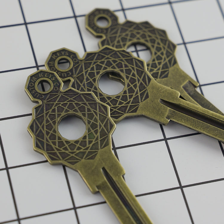 The Gridlock Custom Keys on Grid Background