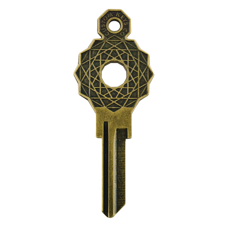 KW1 Gold Gridlock Key Blank