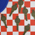 The Happy Hour House Keys on Table