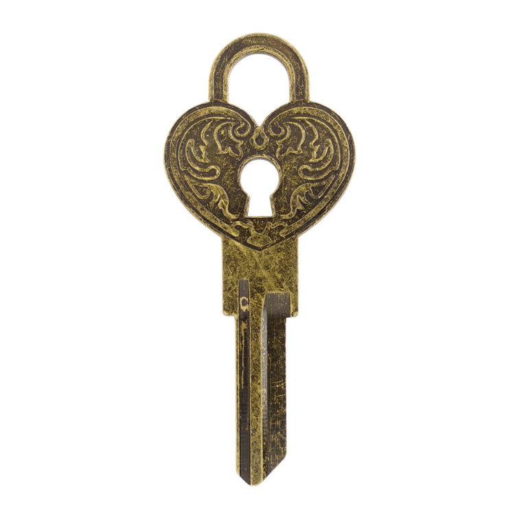 Love Locked Key Blank - KW1 Silver  and Brass