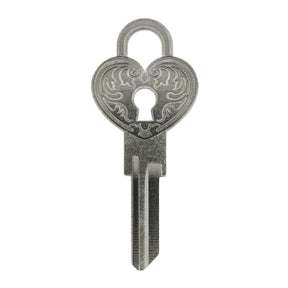 Lovers Lock Key - Silver