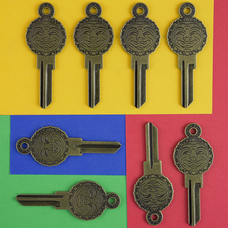 Man in the Moon Key Blanks on Tabletop Display