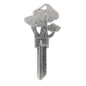 Shrooms Blank House Key - Silver kw1
