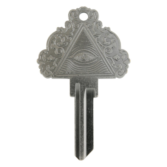 Ornate Illuminati Key - Silver