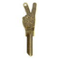 Peace Out Key Blank