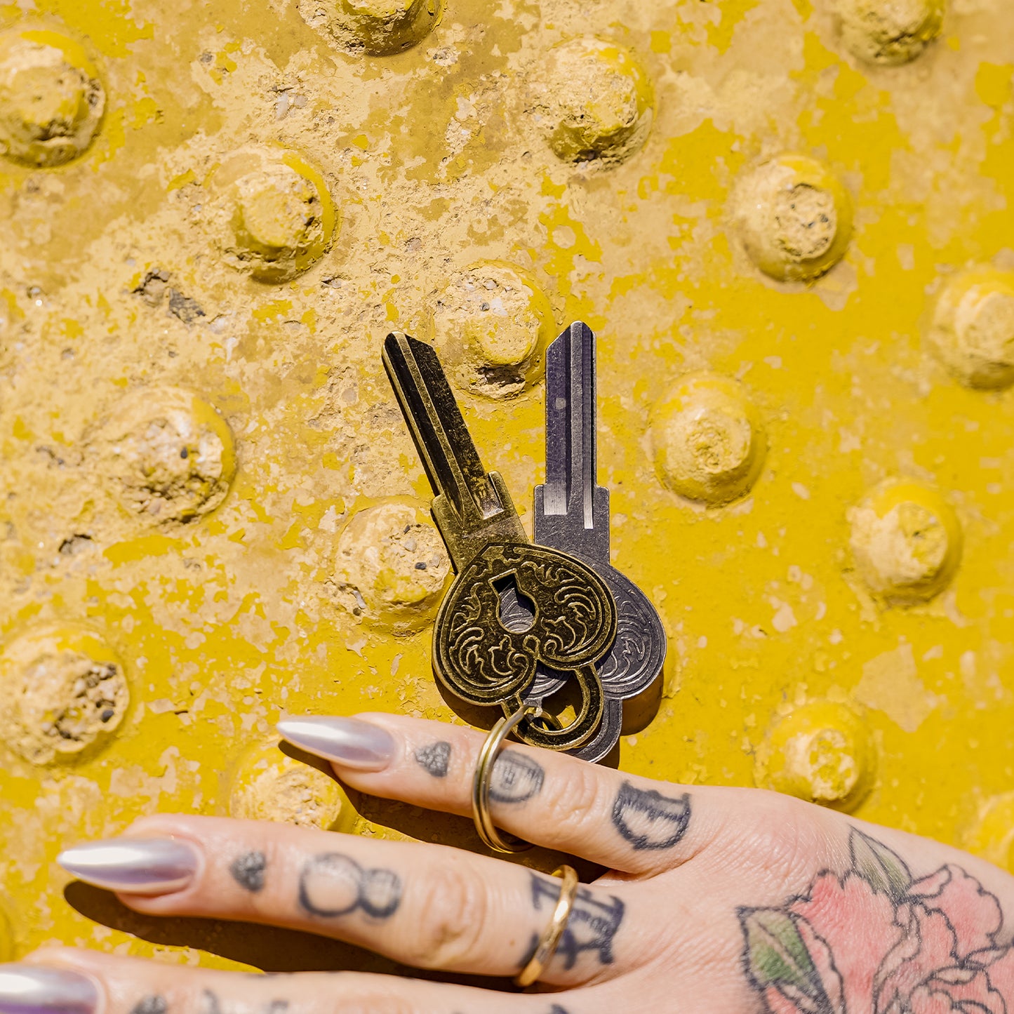 Gold & Silver Love Lock Blank House Keys