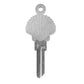 Seashell Custom kw1 Key - Silver