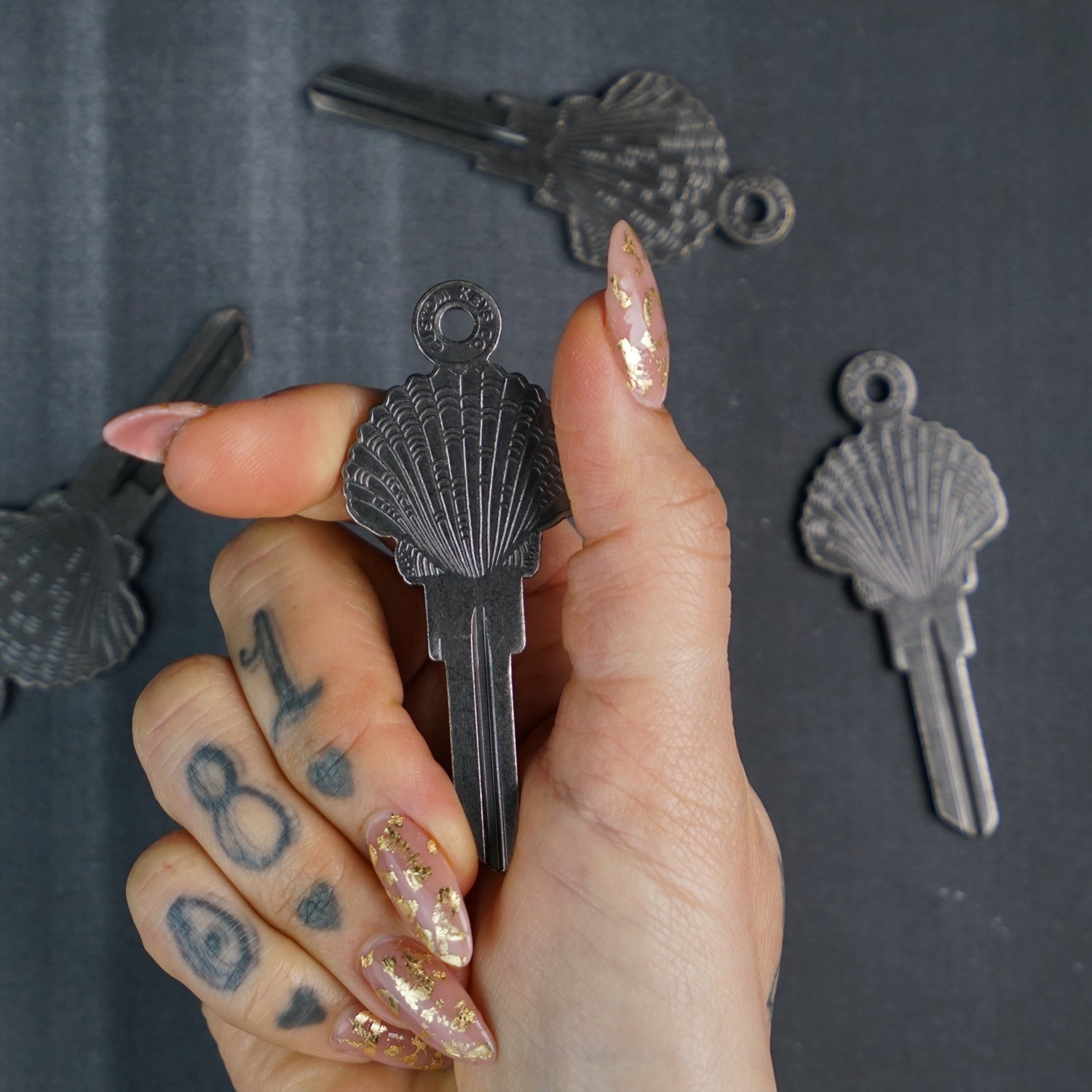 Sea Shell Custom Key Blank - Silver KW1 – CustomKeys.com