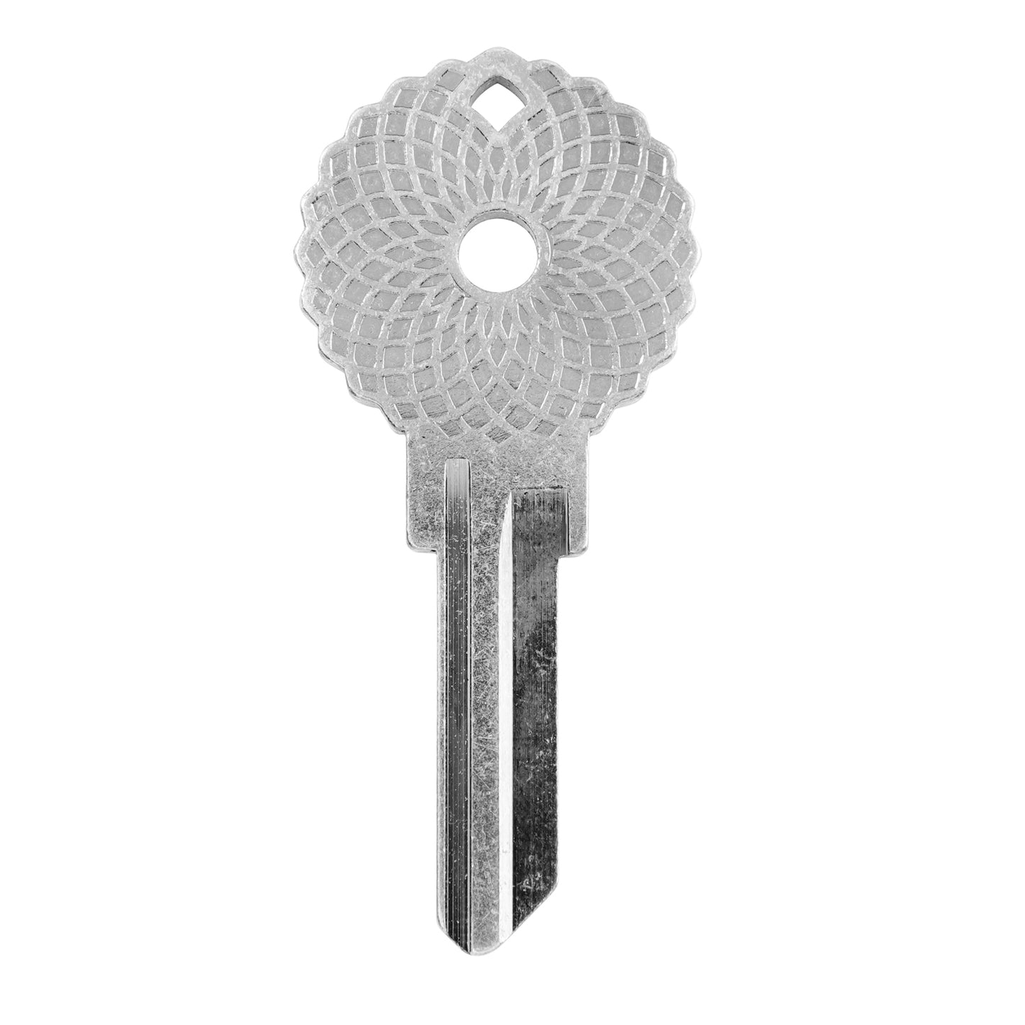 Geometric House Key - Silver