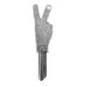 Peace Out House Key - Silver